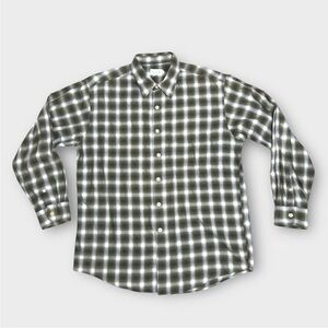 J. Crew Black and White Plaid Casual Button Down Shirt